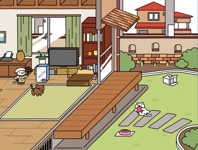 にわさきに遊びにきてね!→※アプリを持っていない人はこちら→ねこあつめ #ねこあつめ2 
