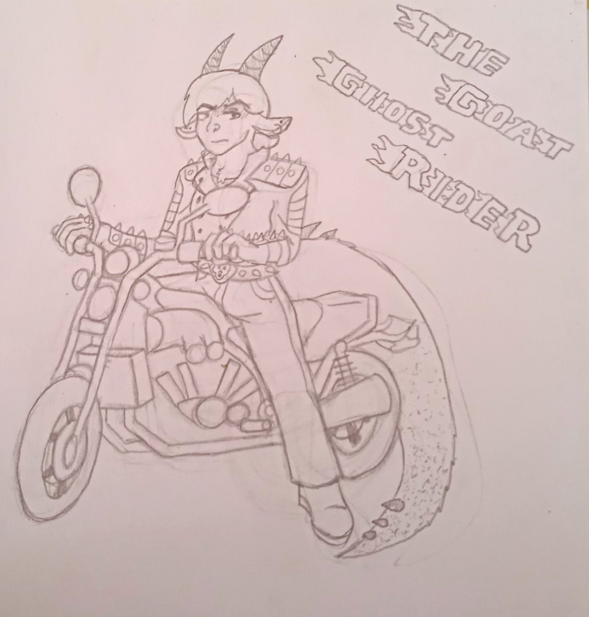 Masha_TMS's tweet photo. And here is a sketch with Edgar
   From the very beginning I wanted to portray him as Ghost Rider because... The look of the image suits him very well. Yes, Ed also dreams of a motorcycle
#Edgardemon #HappyHalloween https://t.co/kMm5t31MiX