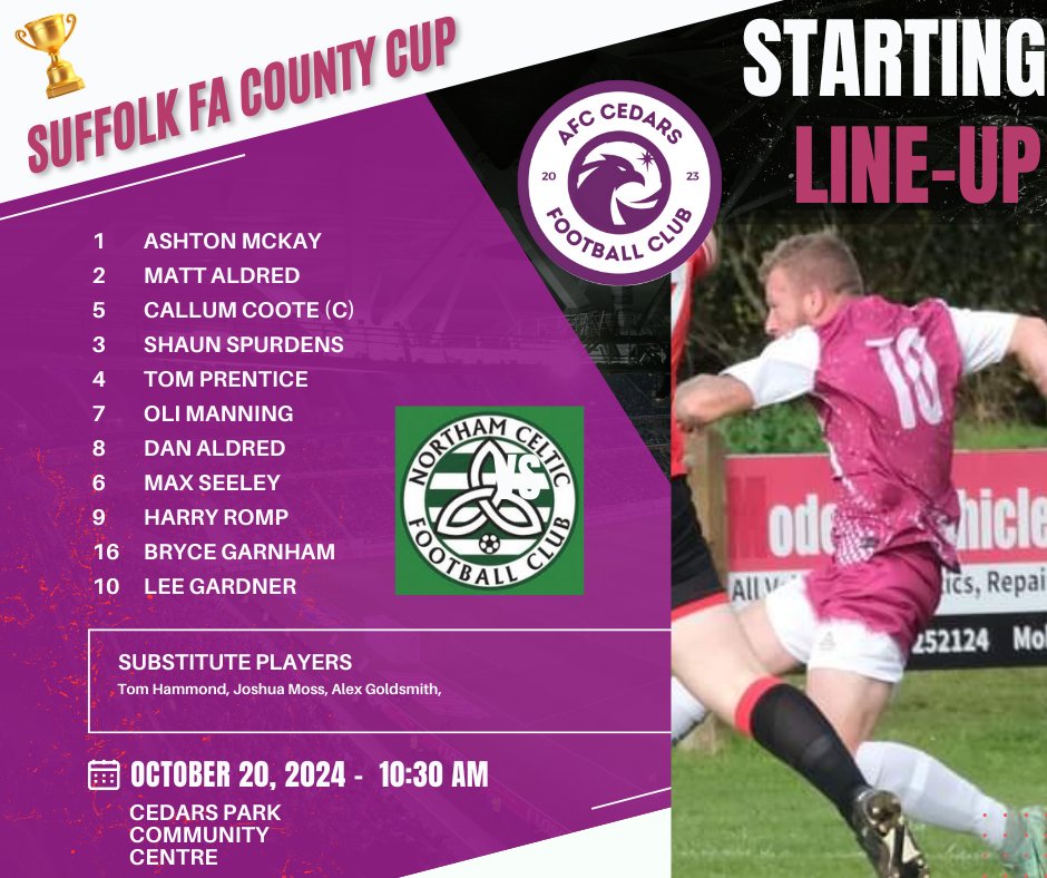 This is how we will line up today ⚽