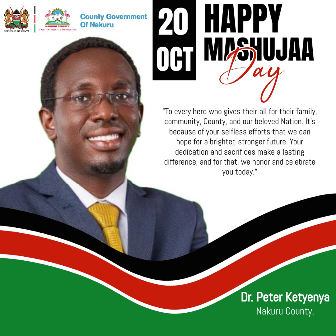 Happy Mashujaa day to you all 
#MashujaaDay 
#MashujaaDay2024 
#mashujaa