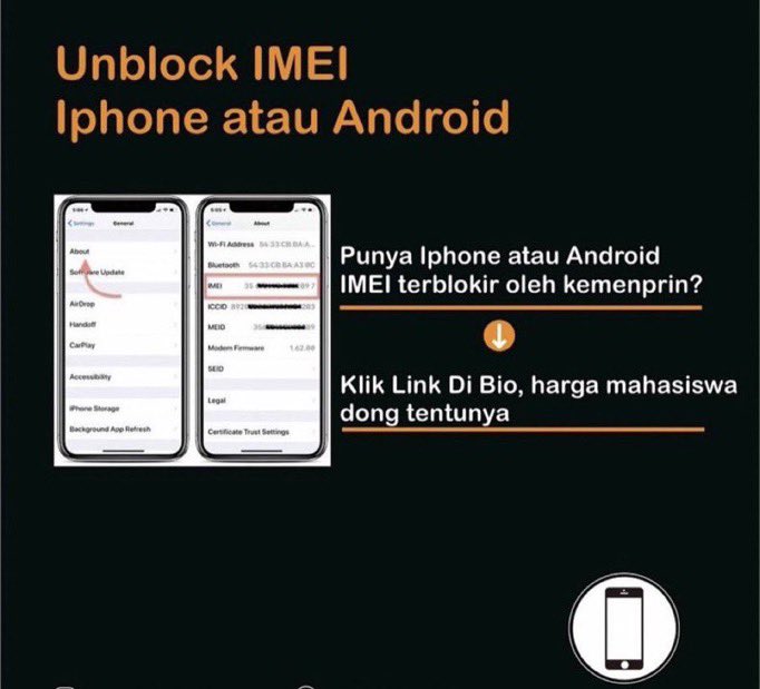 Yuk yang mau unlock unblock imei, kita open terus ya. Proses menitan - hitungan jam aja 🩷🫶 wasap 0895-323371618
#zonauang #zonajajan #unblockimei #unblokimei #unlockimei