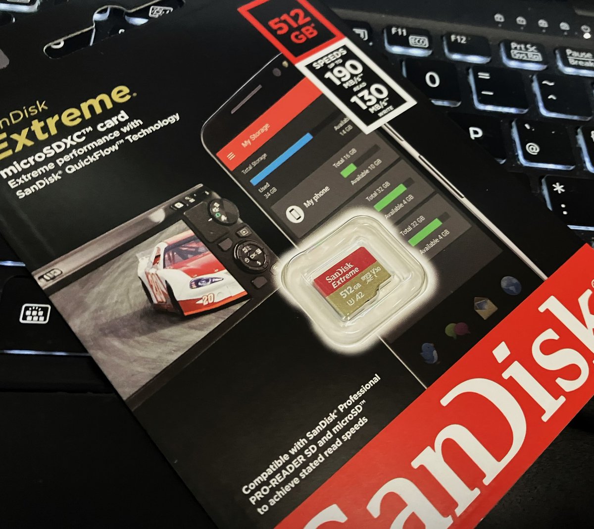 MamechinGuitars's tweet image. 楽天さんでポチった512GB/SDxcカードU3届いた
偽物が怖いので、安心の風見鶏さんをチョイス
コレをFire7壱号に入れて、コッチの256GBのを画面割れFire7弐号にドミノ移植すね🐸
＃AmazonFire
＃SDxc