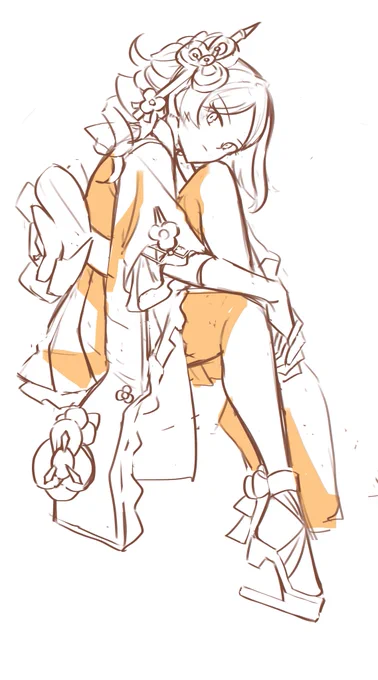 Genshin rkgk sketches for    can now collapse from drawing too much uwu 