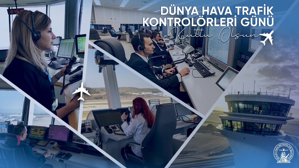 Havacılığımızı dünyanın zirvesine taşıyan hizmetler ağımızın önemli bir halkasını oluşturan Türkiye Hava Sahasının yönetilmesinde 7/24 görev yapan hava trafik kontrolörlerimizin "20 Ekim Dünya Hava Trafik Kontrolörleri Günü" kutlu olsun.