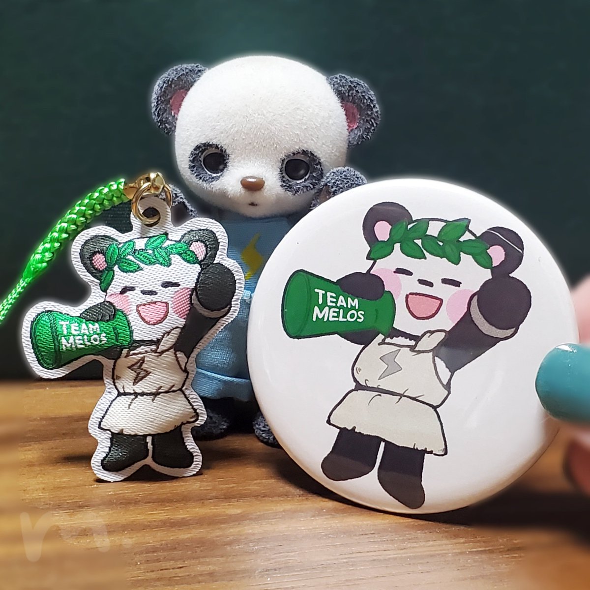 maco10_3's tweet image. 可愛いの届いた～！！！！これは応援されると元気でちゃう🐼🌿💗
#チームメロス
#さかいさんだー 
#waku
