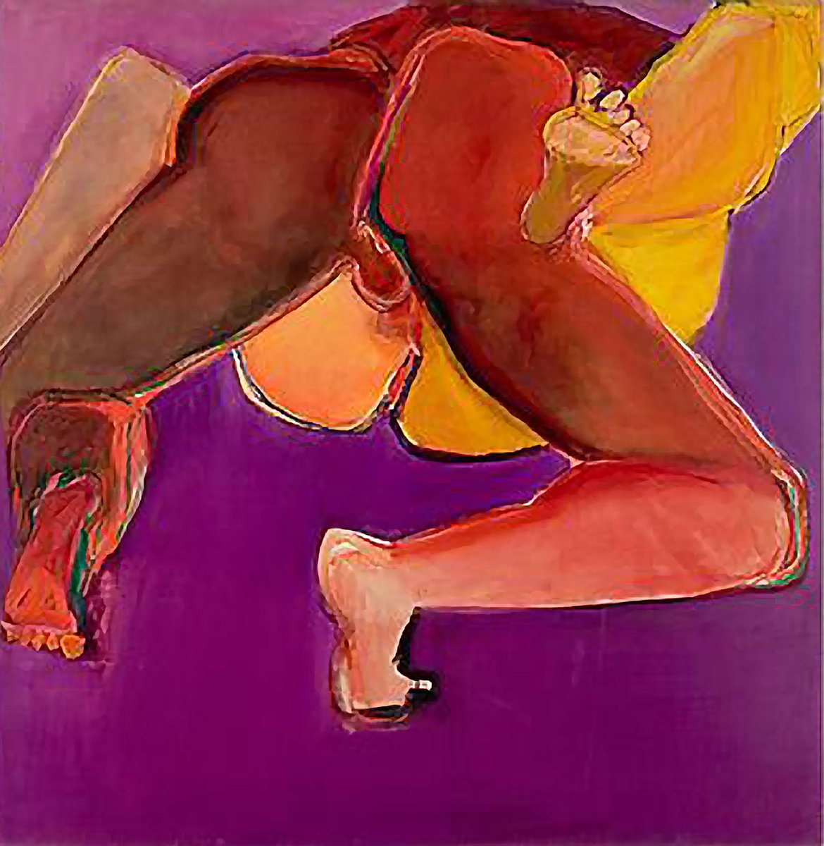 honesterotica's tweet photo. Today’s new artist is the groundbreaking American feminist painter Joan Semmel, who for more than half a century has been reclaiming a woman’s right to her own body and her own experience of sexuality. See a great selection of her important work now at https://t.co/QhemLDHNUf. https://t.co/OFgrqJiRKG