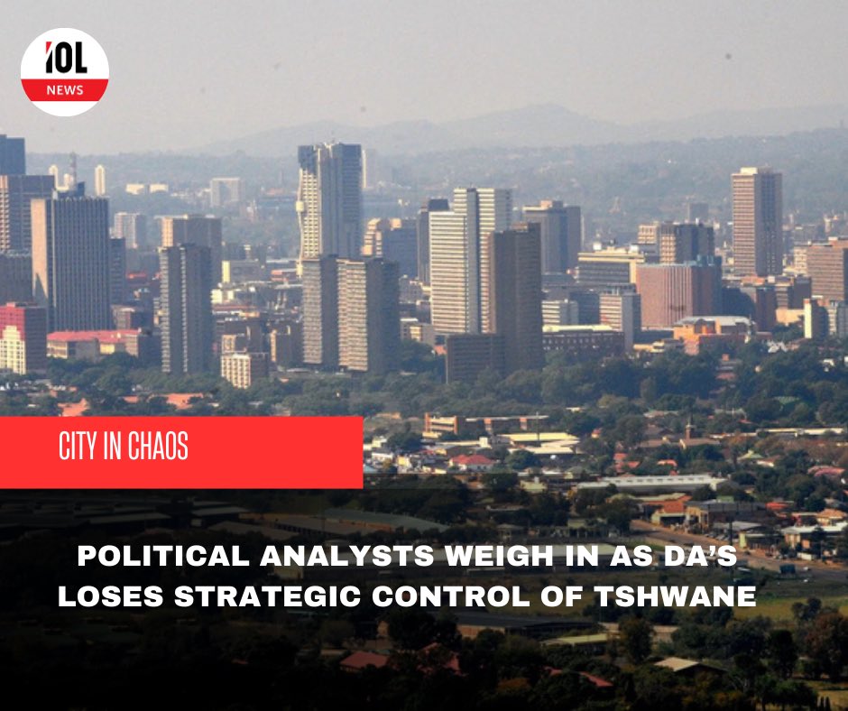IOL's tweet image. The Democratic Alliance's (DA) loss of strategic control in Tshwane has sparked intense debate among political analysts. Analysts explain the Democratic Alliance fury over loss of Tshwane, the capital city of South Africa.
iol.co.za/sundayindepend…
#news #politics #StrategicControl