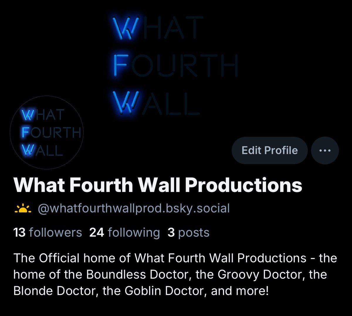What4thWallProd's tweet image. We can also be found now on Bluesky.