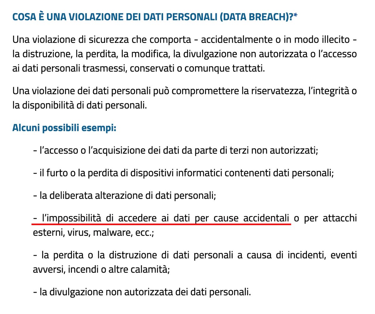 sonoclaudio's tweet photo. Puoi sempre inoltrare un reclamo al @GPDP_IT (cosa che suggerisco a tutti gli utilizzatori di Google Drive che, ieri, per ore, non sono più riusciti ad accedere ai propri files). Perché, a spanne, direi che @AGCOMunica - in collaborazione con @DAZN_IT - ha provocato un #DataBreach
Tema, questo, per @prevenzione e @vitalbaa 😉