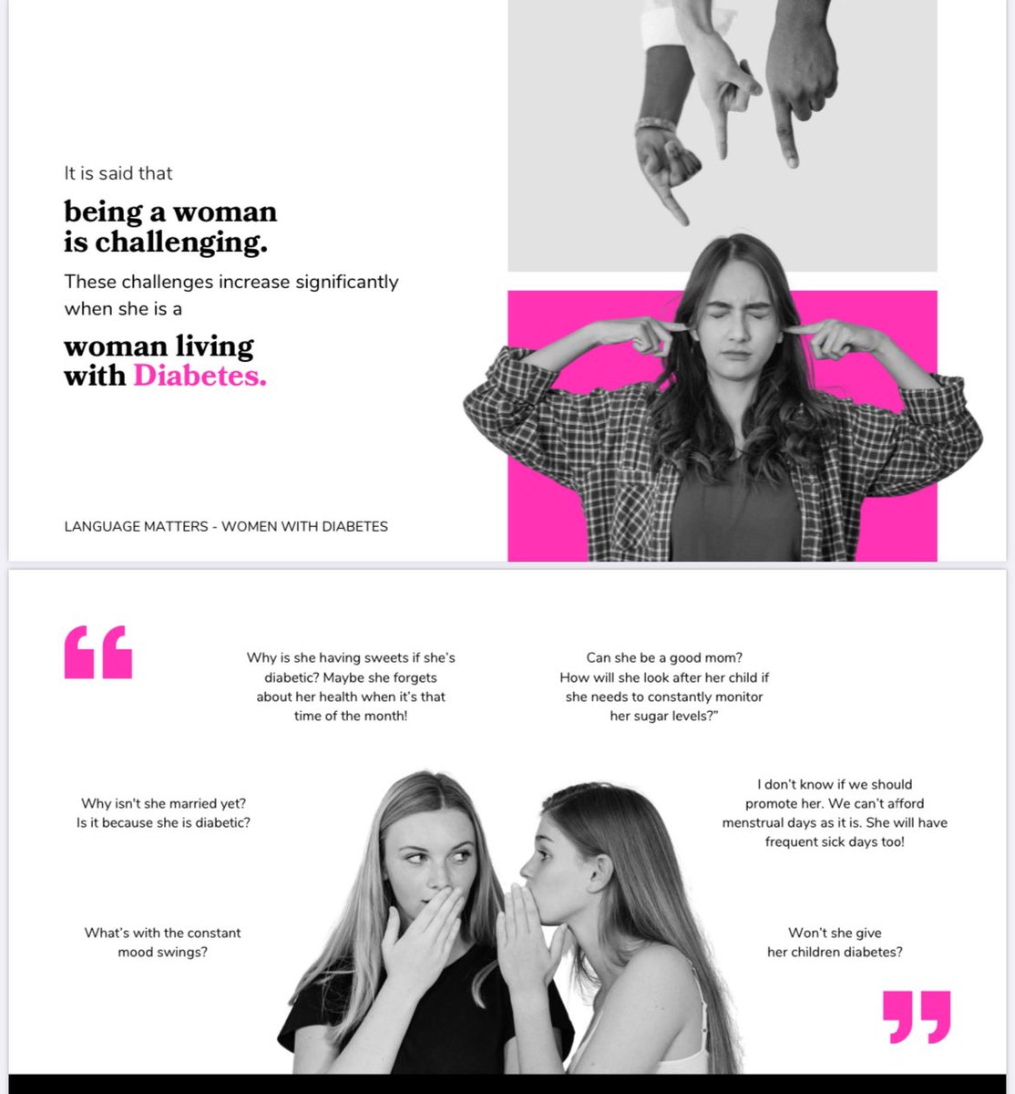 A fascinating piece of work on #LanguageMatters #Diabetes - but with a focus on women - and some of the unique challenges - ignored by many due to bias- ‘unconscious’ or otherwise 

Worth a read and a good addition to the series 💙

HCPs - one to read 👇🏽

languagemattersdiabetes.com/_files/ugd/09b…