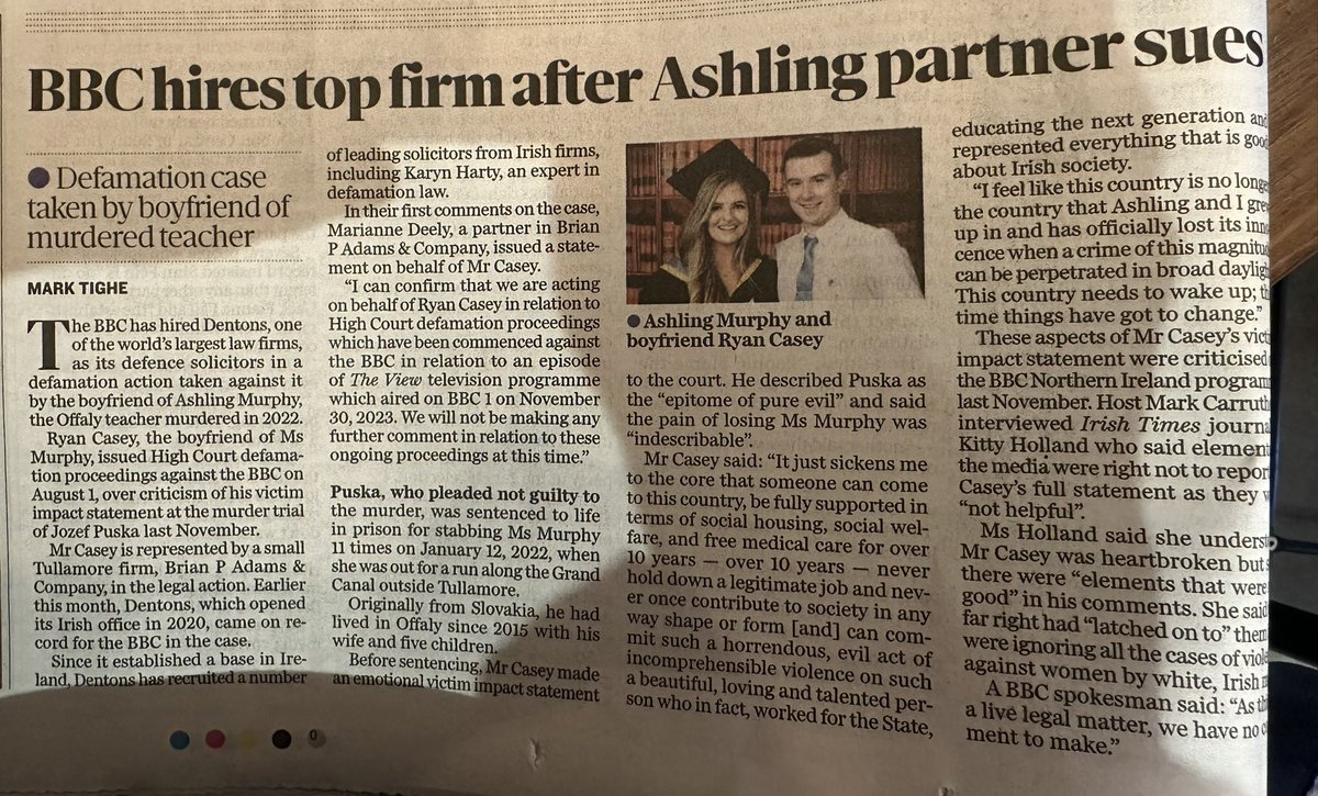 cmisbackagain's tweet photo. A little mention in today’s Sunday Independent, the way they do to minimise the story … https://t.co/oLriJBPGxe