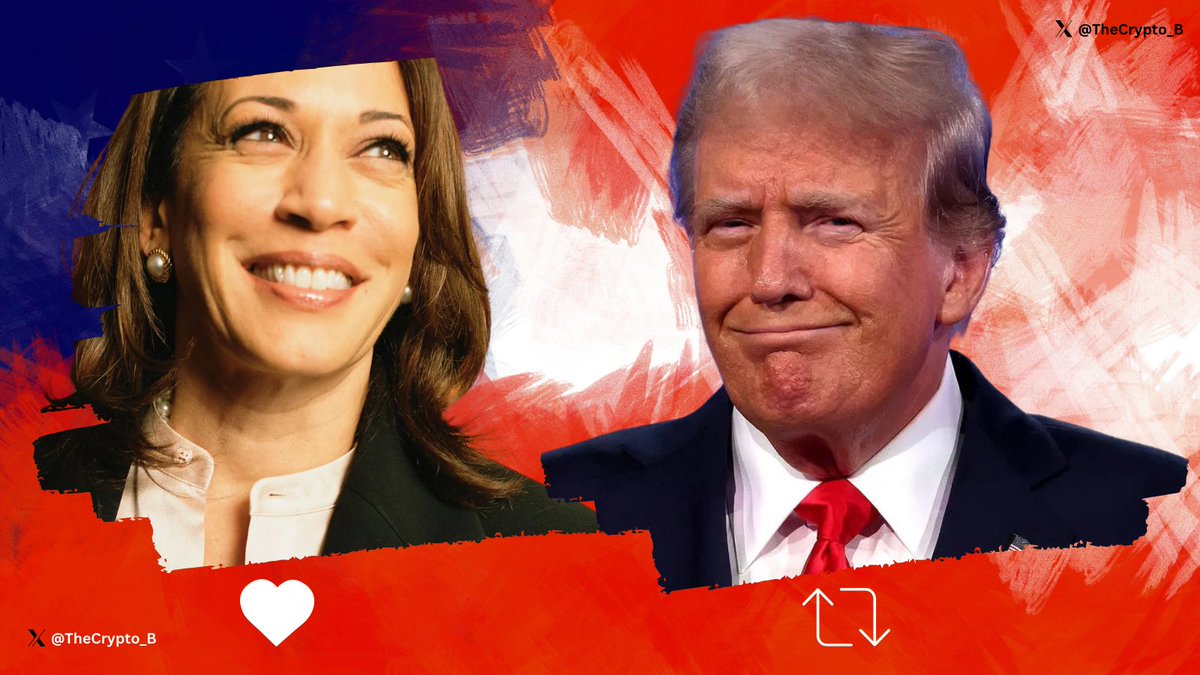 TheCrypto_B's tweet photo. Whoโs taking the win in 2024? ๐บ๐ธ Will it be Trump or Kamala๐ณ๏ธ๐ What do you think?
Drop your prediction! โฌ๏ธ
#Election2024 #TrumpVsHarris #VoteSmart #PoliticsChat #YourVoteMatters https://t.co/poMC6pIf9C