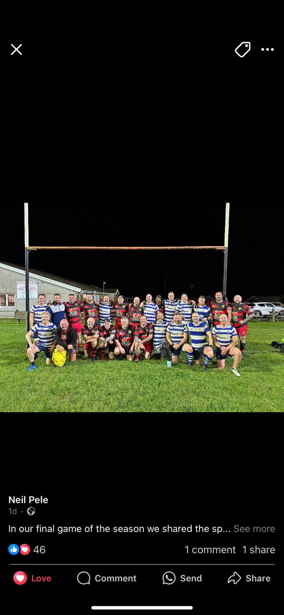 DanielCole03's tweet photo. and just like that the rugby season has come to an end! Cracking last game for the Banwen Banshees on Friday night against Bridgend Strollers! Gutted not to get the win, but we’ll take a 7-7 draw! 2 more tries to finish with 14 in 11 games!Thanks lads! It’s been a pleasure 🏉🏉🏉 https://t.co/dL4Ke4mBSi