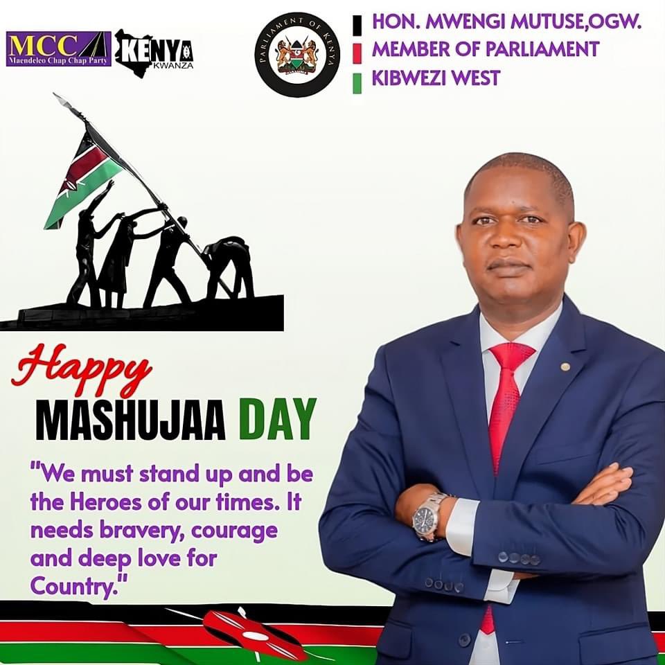 HonMwengiMutuse's tweet image. Mimi ni shujaa, wewe ni shujaa, sote ni Mashujaa!

Happy Mashujaa Day Kenyans.
