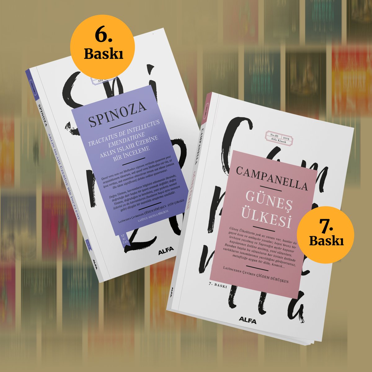Bu hafta #TekrarBaskı yapan kitaplarımız... 🌿

#AlfaKitap