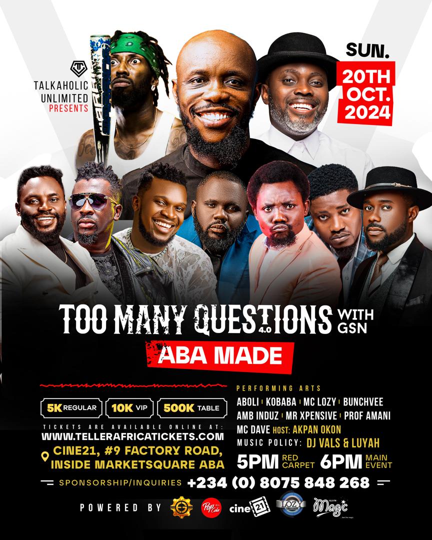 GSNComedian's tweet photo. Let's Have a Show Tonight!
#TooManyQuestions #AbaMade https://t.co/rsmlHYxLAj