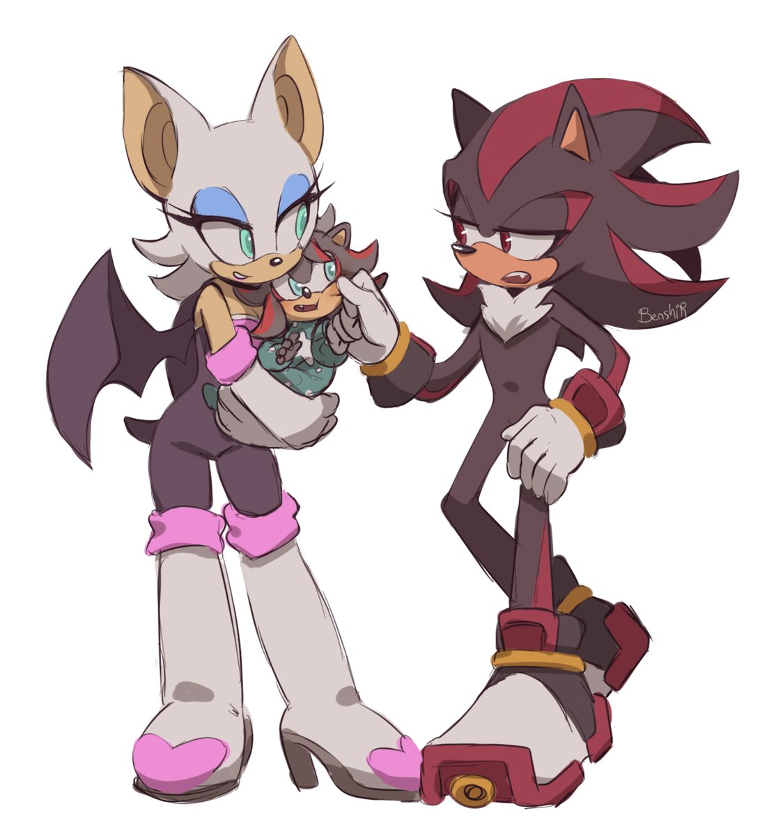 Shadow Rouge Wolf Shadow And Rouge Family