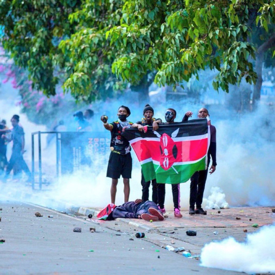 DKN2030's tweet photo. I believe that the real shujaas this year are the Gen Zs that liberated the country from the grip this regime.  President Ruto must know that there is more to come. I see Rachel Ruto smiling in Kwale while other mothers are mourning the lose of their children!  #OccupyUhuruPark https://t.co/ef1W8qV8Kg