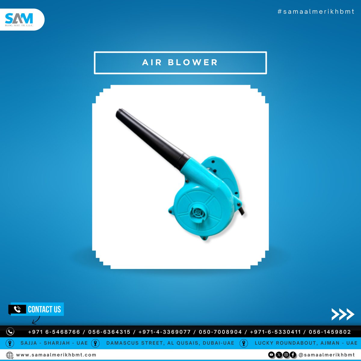 samaalmerikhbmt's tweet image. &quot;Need a fast and efficient cleaning solution? Our Air Blower delivers powerful airflow for quick results. Visit our shop and grab one today!&quot;
#blowerpower #efficienttools #toolupgrade #shoplocal