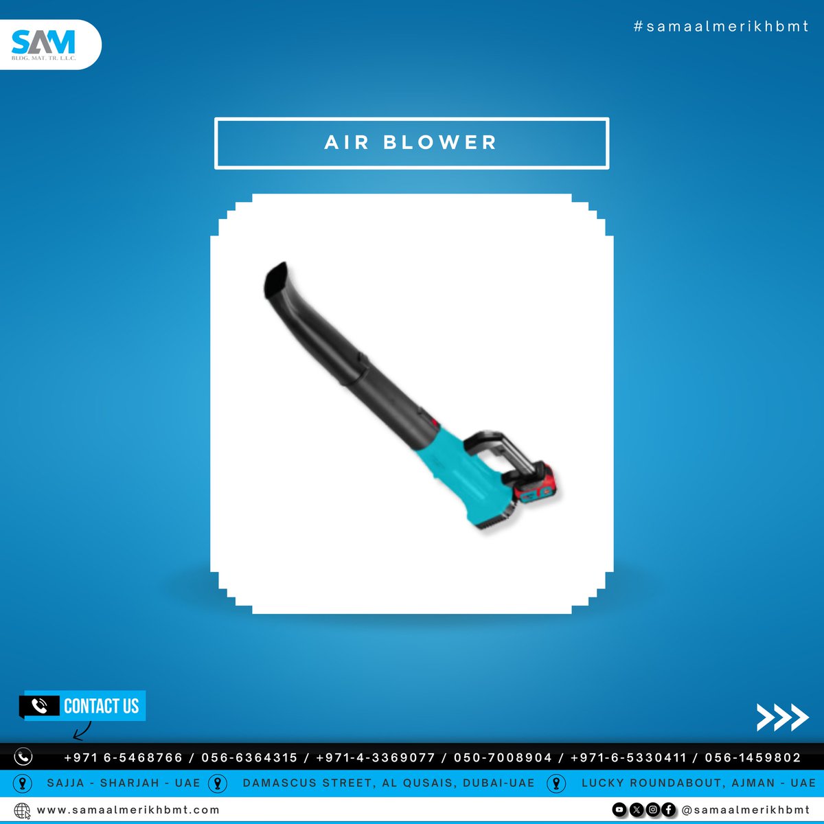 samaalmerikhbmt's tweet image. &quot;Need a fast and efficient cleaning solution? Our Air Blower delivers powerful airflow for quick results. Visit our shop and grab one today!&quot;
#blowerpower #efficienttools #toolupgrade #shoplocal