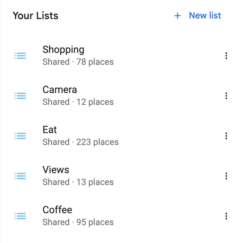 Finally finished my Google maps lists for our Japan trip. I can't wait to visit 0.1% of all these places!