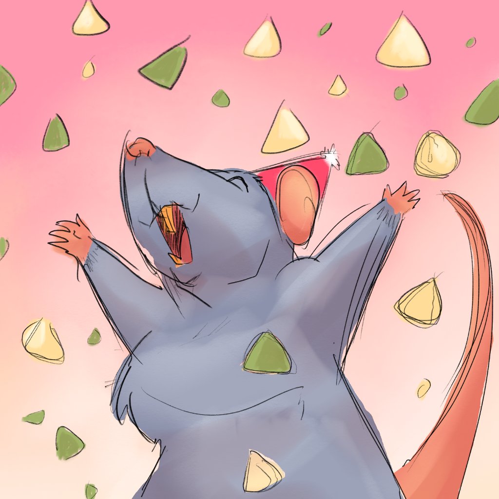 Sadface_Usui's tweet photo. Day 18: Celebration Rat
#rattober #rattober2024 #beansrattober #ratartist #partyrat
When the Yogie and Rat Food Factory has an ๐ฅ incident and there is endless food ๐ https://t.co/gXezpGwt5b
