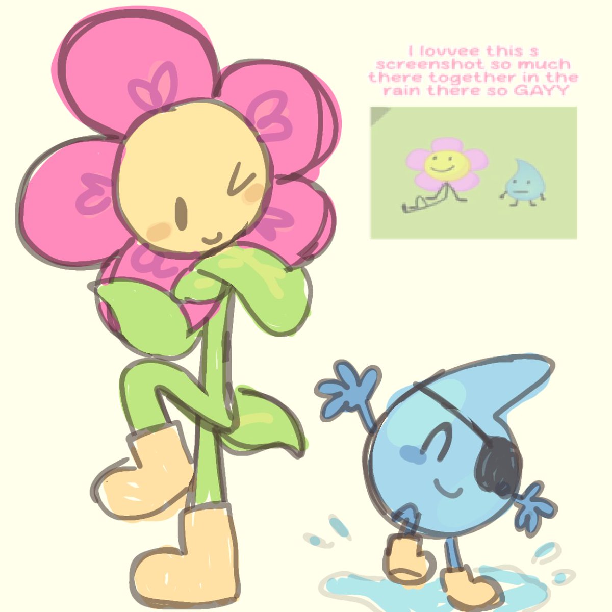 doggomWOW's tweet image. A post after 10000 years? Wow! 
#flowerdrop #flower #teardrop #bfdi