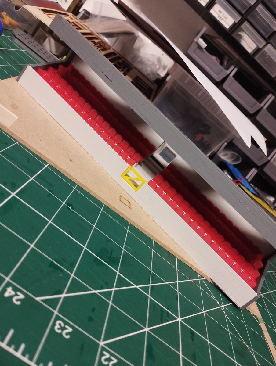 SubbuteoMill's tweet photo. 60mm Deep Seated Covered Stand with Red Seats Installed and Rear Exit Steps gone to its new home along with a Double Turnstile in Red. More Available at https://t.co/pjhzKowIYq #Subbuteo #subbuteostadium #subbuteocommunity https://t.co/yS1w3MeR8S