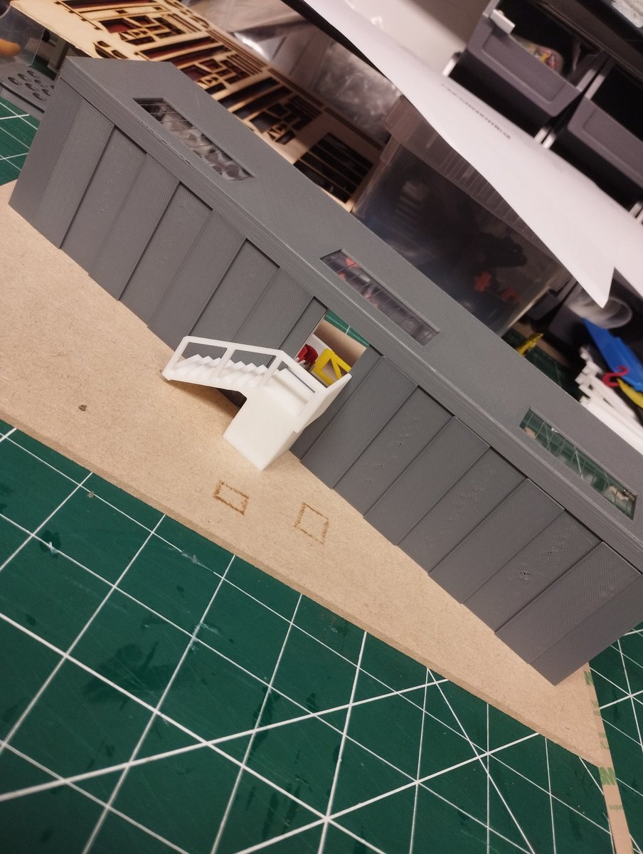SubbuteoMill's tweet photo. 60mm Deep Seated Covered Stand with Red Seats Installed and Rear Exit Steps gone to its new home along with a Double Turnstile in Red. More Available at https://t.co/pjhzKowIYq #Subbuteo #subbuteostadium #subbuteocommunity https://t.co/yS1w3MeR8S