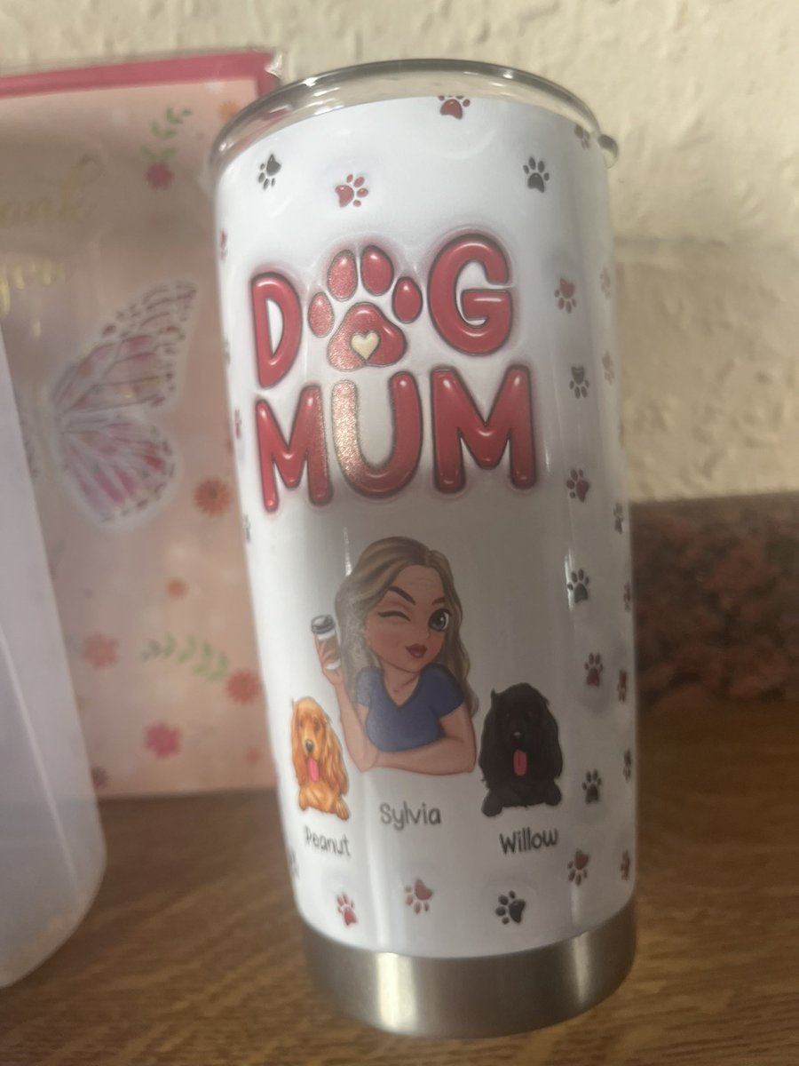 Hi got this brillant thermal cup from my work mates part of my 60th birthday  presents 🎁 How cool is that ❤️