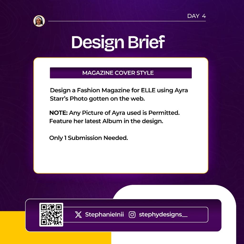 vbyogstudio's tweet image. DAY 4
Design a fashion magazine for ELLE using Ayra Starr photo. 

How did you see the outcome?
Let me know in the CS 
#15daysdesignchallengewithsteph