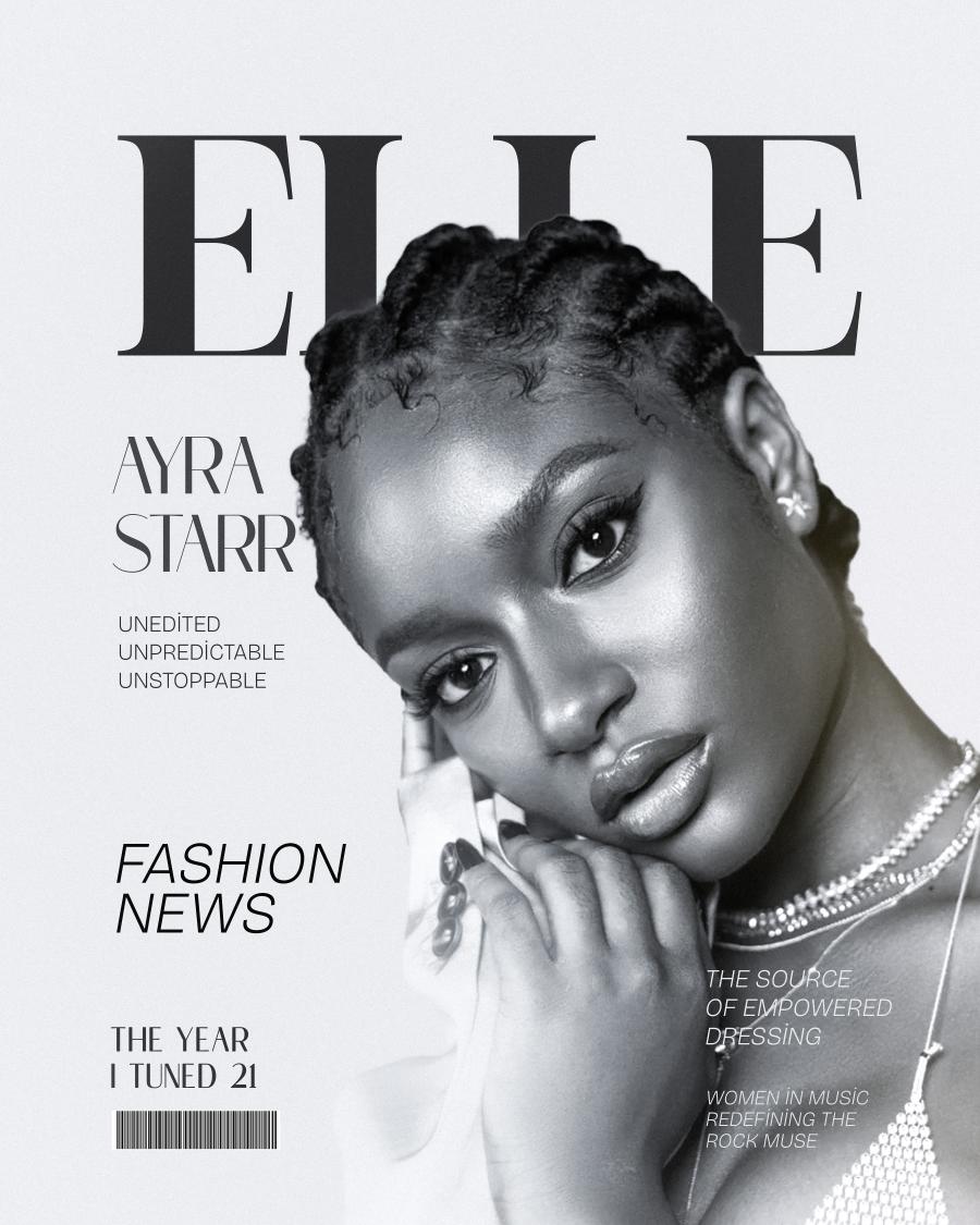 vbyogstudio's tweet image. DAY 4
Design a fashion magazine for ELLE using Ayra Starr photo. 

How did you see the outcome?
Let me know in the CS 
#15daysdesignchallengewithsteph