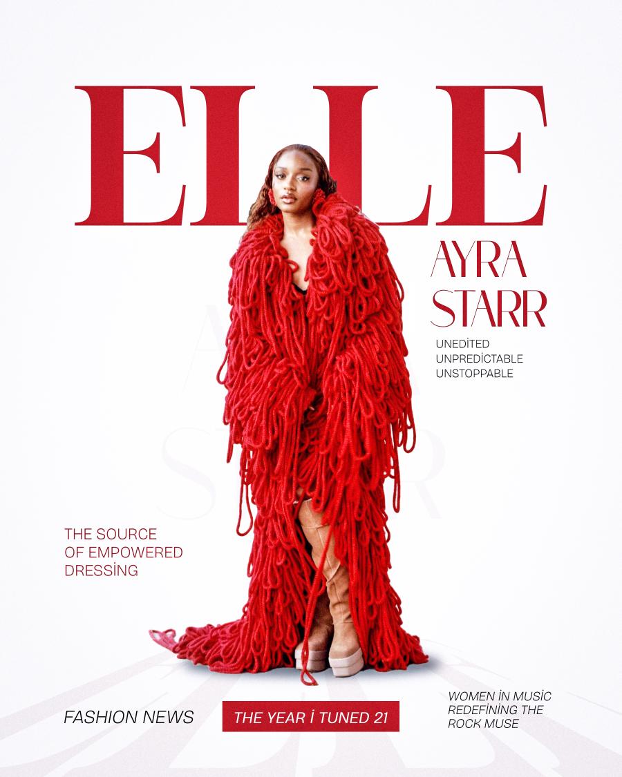 vbyogstudio's tweet image. DAY 4
Design a fashion magazine for ELLE using Ayra Starr photo. 

How did you see the outcome?
Let me know in the CS 
#15daysdesignchallengewithsteph