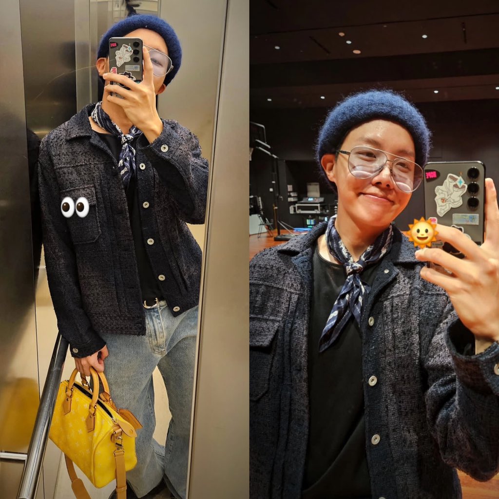 sevenrchive's tweet photo. HOBI CAME HOME!! LOOK AT HIM!! 😭🫶 https://t.co/gGzUNWvRQm