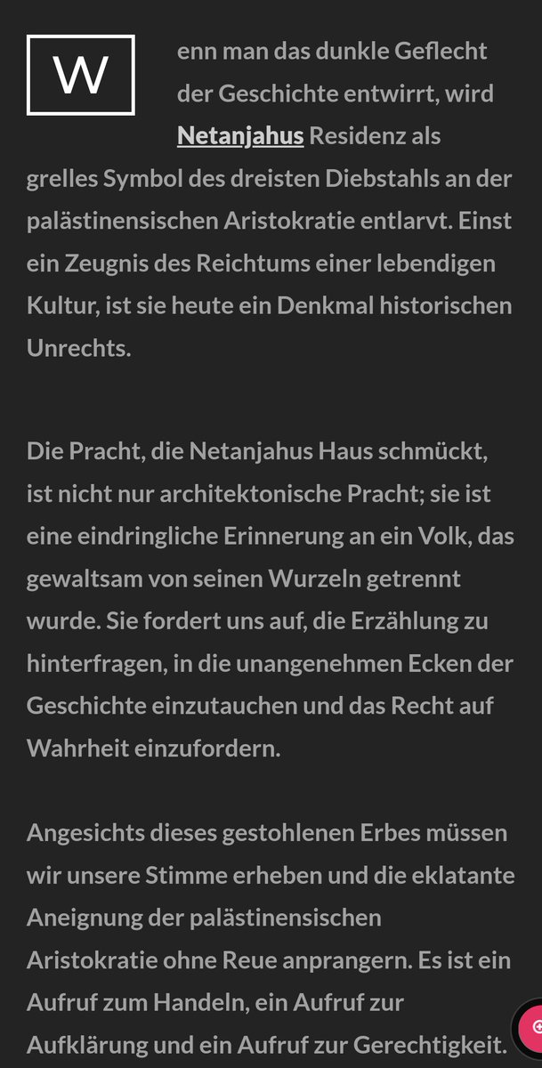 wenn das wahr ist wäre es sehr verabscheuungswürdig
einer menschenverachtenden, völkerrecht s widrigen  siedlerpolitik