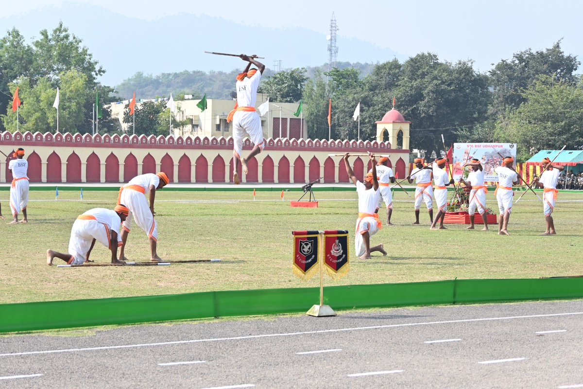 Sh R. K.Gurung, IG STC Udhampur reviewed the POP of recruit constables today. 312 recruit constables successfully passed out from the portals of STC Udhampur.Dignitaries from sister agencies and civil administration witnessed the impressive  parade followed by cultural programs.