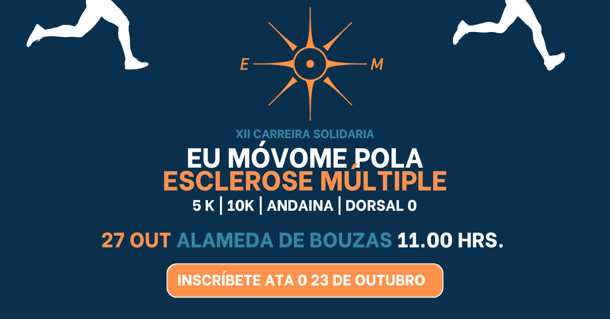 Avempo's tweet photo. ¡Súmate a la XII Carrera Solidaria 'Eu Móvome Pola Esclerose Múltiple y colabora con @Avempo con el #EuMóvome24!

📢 ¡Últimos días para inscribirse!

🗓️ 27 octubre 📍 Alameda de Bouzas ⌚️11:00hrs.

🏃‍♀️Carreras 10K y 5K 🚶Andaina 🤲Dorsal 0 solidario

➡️ https://t.co/nmURPuGu9H https://t.co/IlmDmyvNHs