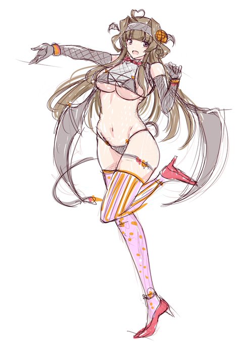 金剛ちゃんのハロウィン公式イラストはないのですか・・・

はい自分で描きます 