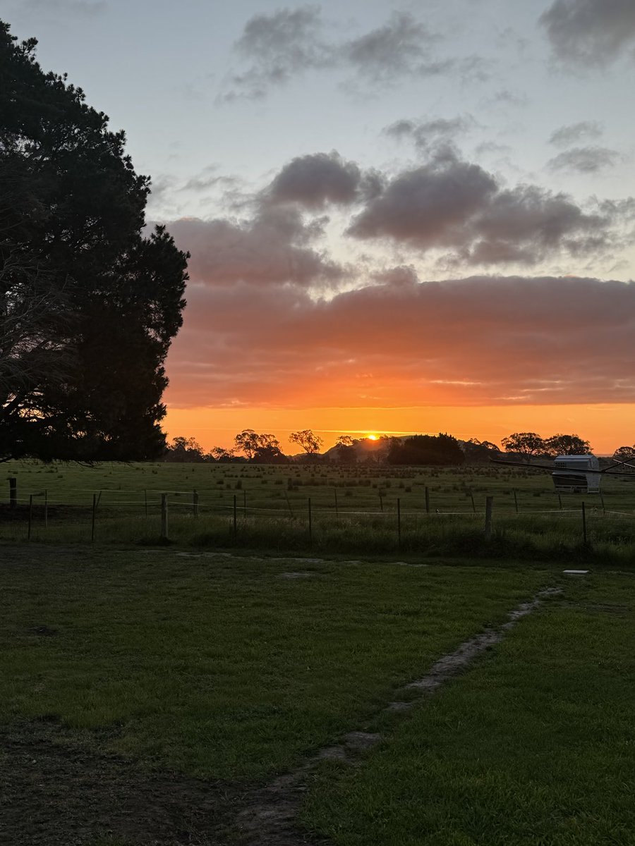 Sunset in the country. Melbourne