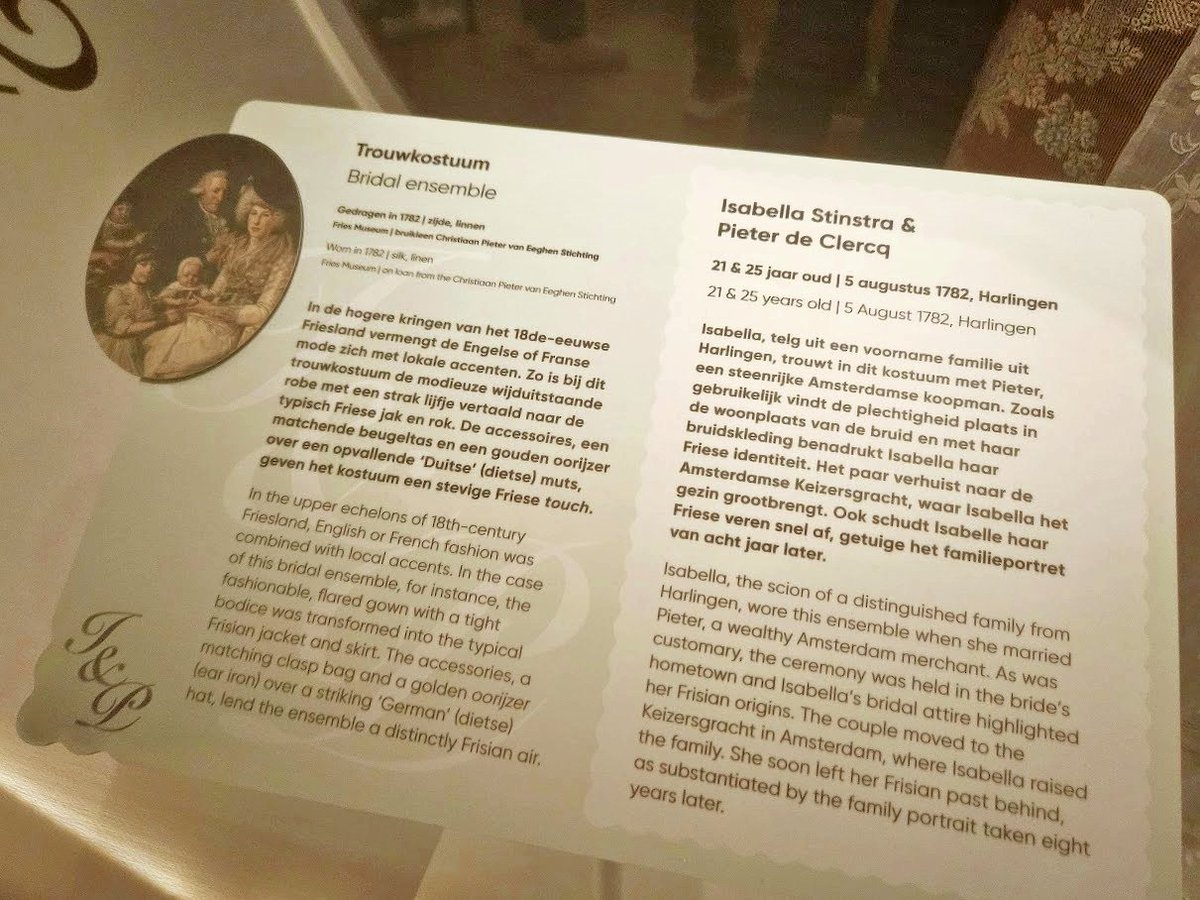 Een deftige Harlingse bruid in 1782
<a href="/FriesMuseum/">Fries Museum</a>
#zaterdagreis #JaIkWil