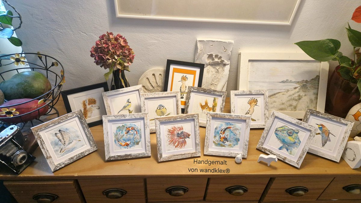 Es ist Sonntag, also wie immer Zootag  - hier also die aktuell direkt verfügbaren freilaufenden #wandklex Tiere. Alle sind momentan im Original im Klexshop in der Tierrubrik auf wandklex.art/page/tiermotiv… zu finden.