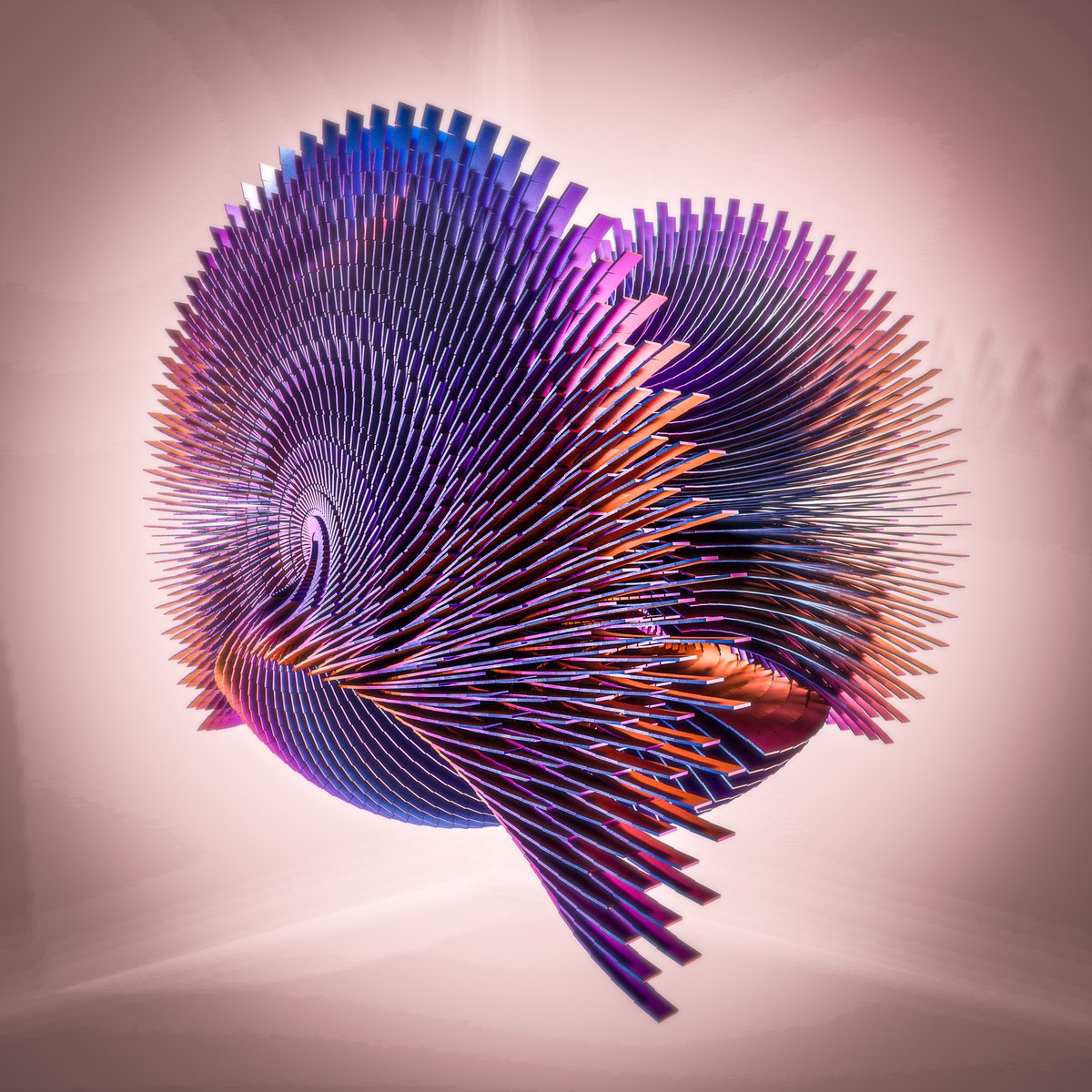 smice_art's tweet photo. A second row of Blender models based on the EisenScript programming language by M. Hvidtfeldt. Imported via xml in Blender Sverchok generative art node. π
#artpiece #Mathematics #art #b3d #proceduralart #3dart #3d #Blender #Blender3D #sverchok #eisenscript https://t.co/sqqVWpVjBO