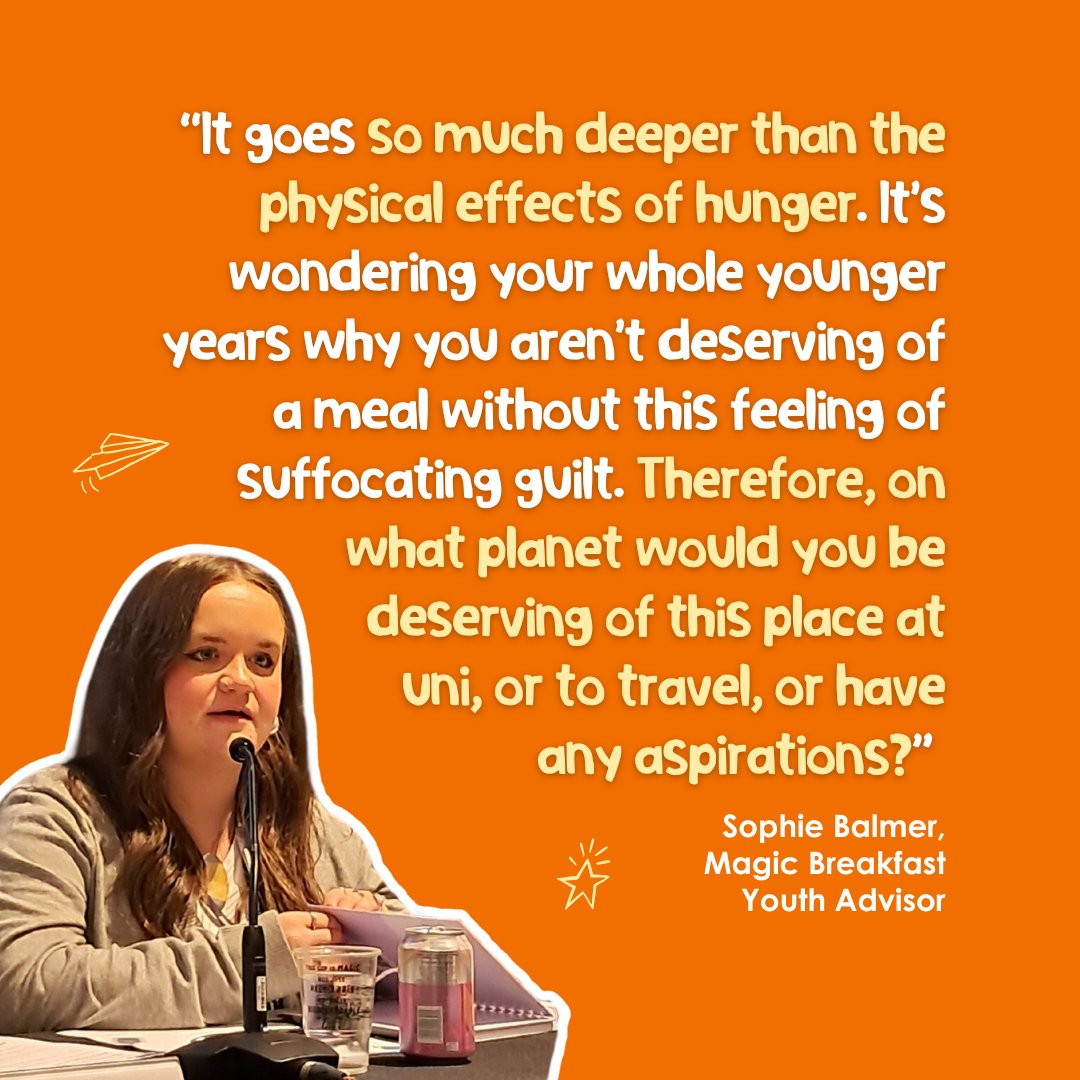 We were honoured to hear Sophie's lived experience of school breakfasts at the Labour conference.

Sophie told us that, on the days when she'd had a school breakfast, she was more inspired to take on the day and felt like she could achieve anything! 🚀 

Share if you agree, every