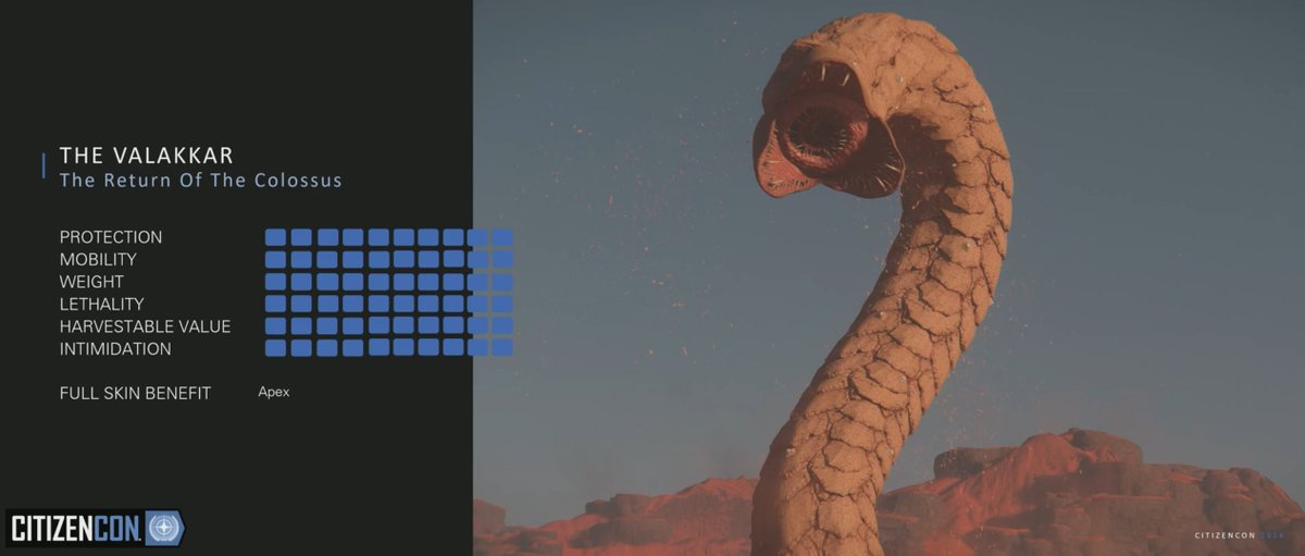 Rocket_Elf's tweet image. Babe, would you still love me if I was a 300m sandworm? 
#StarCitizen #CitizenCon2954