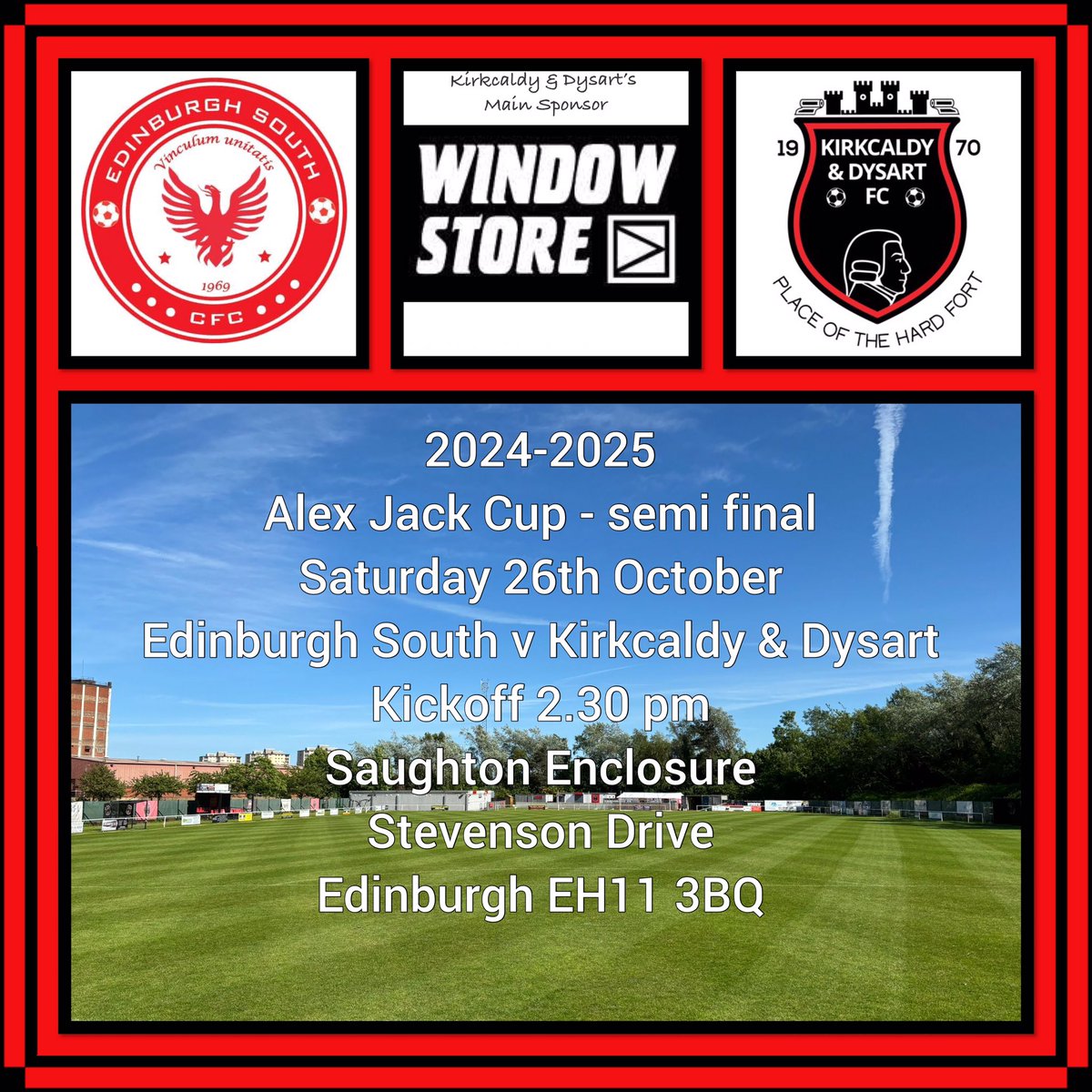 kdydysartfc's tweet photo. It’s the start of a huge week for K &amp; D with Saturdays Alex Jack Cup semi final with Edinburgh South coming up. 
We hope to have as many supporters as possible at the game and still have some spaces on the bus going to the game for anyone looking to book a seat at £10 a time… https://t.co/NAxAbkJDZp