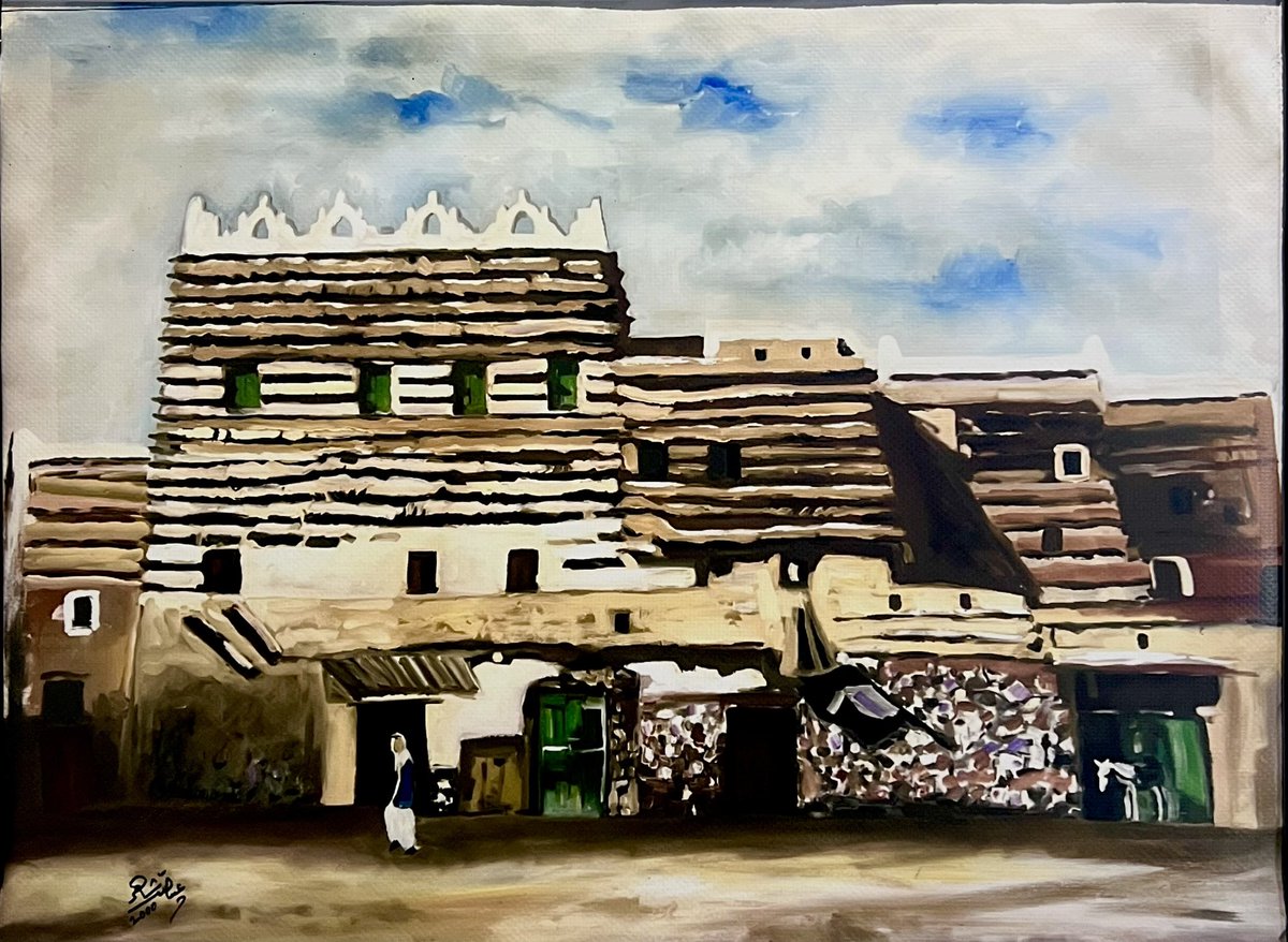 ShaherArt's tweet photo. من بيوت أبها القديمة ،،
جمال معماري   وتكوين بنائي رائع   
( ألوان أكريلك )  نتاج عام 2000م https://t.co/UUrLVb0hbh