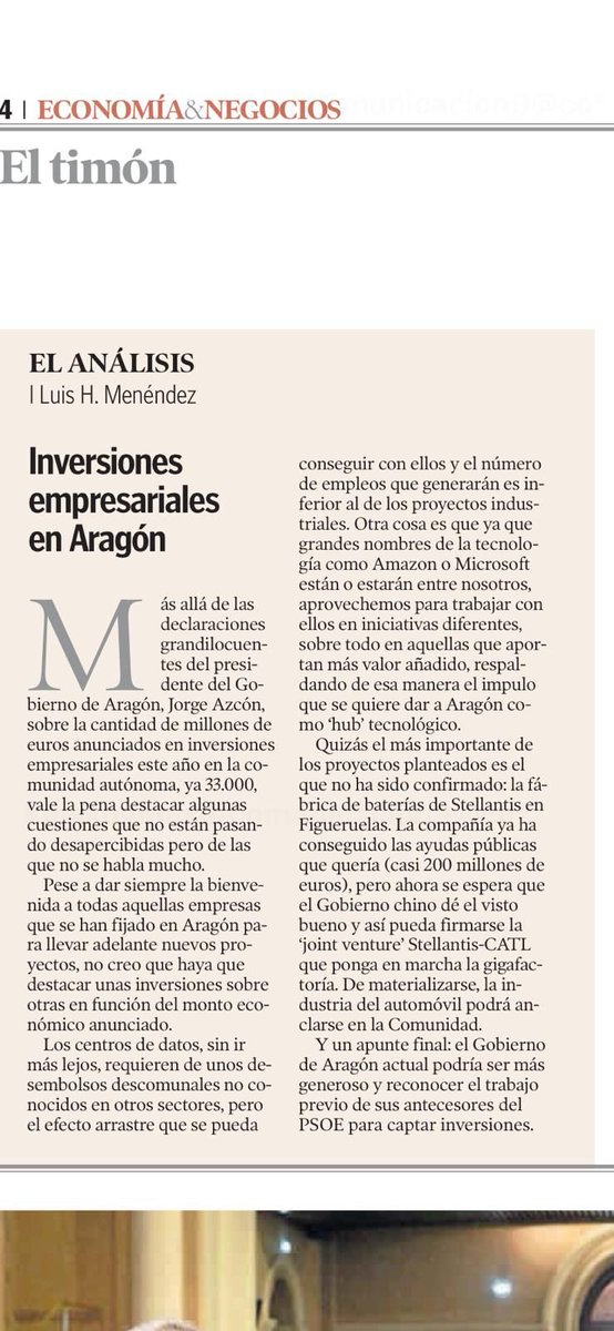 Javier Lambán tweet media