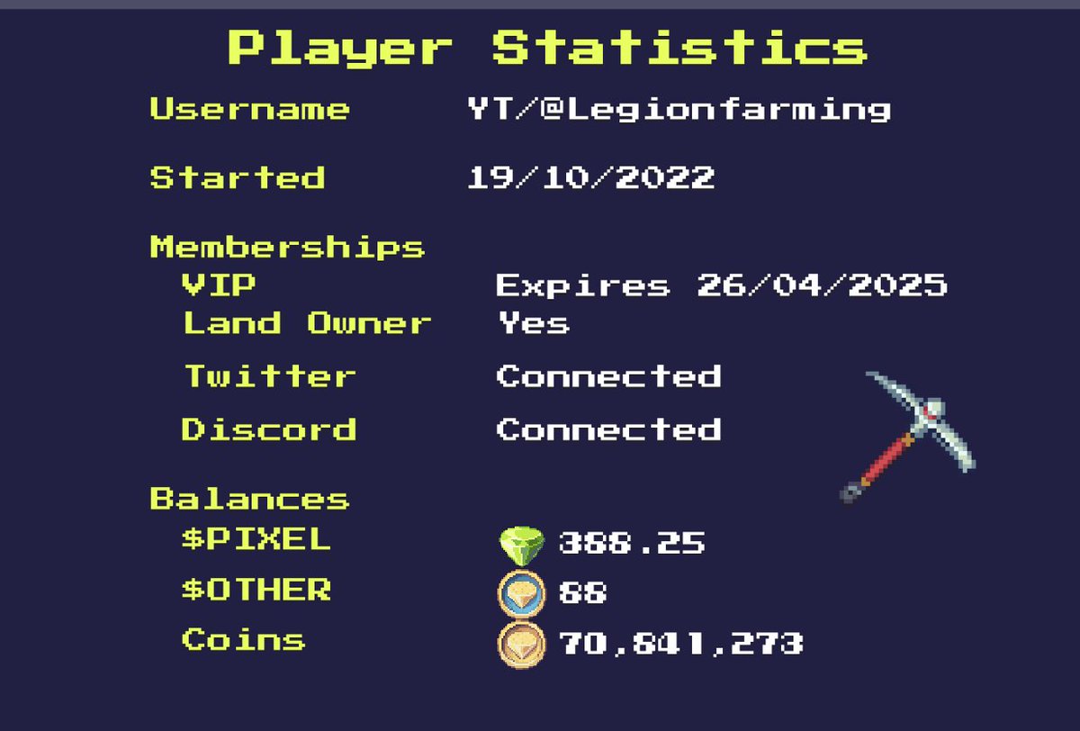 Time flies when you are playing <a href="/pixels_online/">Pixels</a> ... been 2 years already!
grateful for the best airdrop and community it literally changed my lifestyle and made me be something I  never thought I could become.
ready for 2 more years, hopeful for the ch 2.5 fixes 
get good