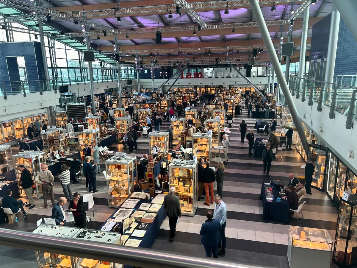 We're ready for our second (and last) day of this year's fair. Today, the Passenger Terminal Amsterdam is open for book exploring until 17.00!

This picture was made yesterday by Books for Cooks from Australia (Stand 32).

#amsterdambookfair #amsterdam #bookfair #todayinamsterdam