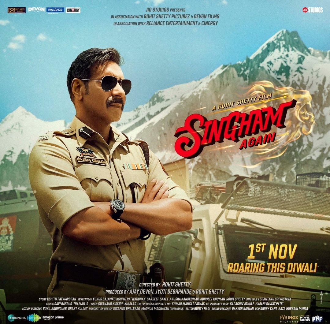 amisandeep1's tweet image. #SinghamAgain 
#XT30
He is here, Akela, Sher ki tarah, Kashmir ki waadiyon mein, the honest Cop from Shivgarh #BajiRaoSingham
#BMS  is lit 💥💥💥💥 
#BO will be destroyed 💥💥💥💥 
#MassEuphoria begins on 1st November 💥💥💥💥
#YehDiwaliSinghamWali